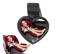 Back Facing Child Seat Mirror - Rear Facing Observation Viewing Glass, Shatter Proof Policarbonato Lens, Wide Angle Convex Safety Spotter, Adjustable Tilt Joint Base | Install For Car Rv Suv Truck Min