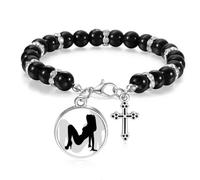 Back Hot Beautiful Woman Art Deco - Pulsera de cuentas para hombres y mujeres