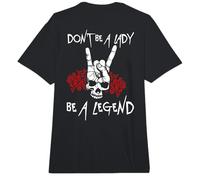 Back -Imprenta no Seas una Dama Sea una Leyenda Comfort Colors Adult Heavyweight T-Shirt