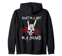 Back -imprenta no seas una dama sea una leyenda Sudadera con Capucha