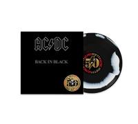 AC/DC – Back In Black: 50th Anniversary – Vinilo marmolado blanco y negro