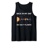 Back In My Day We Had 9 Planets Funny Galaxy Space Hombres Mujeres Camiseta sin Mangas