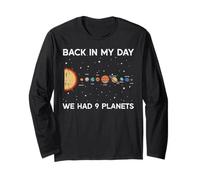 Back In My Day We Had 9 Planets Funny Galaxy Space Hombres Mujeres Manga Larga
