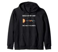 Back In My Day We Had 9 Planets Funny Galaxy Space Hombres Mujeres Sudadera con Capucha