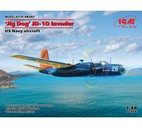 Back JD-1D Invader Avión Militar De La Marina De EE. UU. ICM 1:48