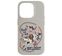 Back on My Bull Rodeo Cowboy Retro Vintage Funny Adult Humor Carcasa para iPhone 14 Pro