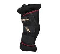 Back on Track Royal Deluxe - Polainas de Salto Acolchadas con Agujeros para equitación, con Cierre de , Color Rojo Vino - M