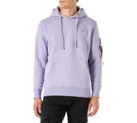 ALPHA INDUSTRIES Back Print Hoody para Hombre, Talla L, Color Pale Violet