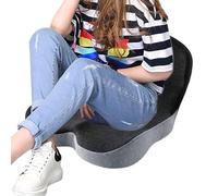 Back & Seat Cushion, L-Shaped Integrated Chair Pad, 40/20/20 Centimeters Memory Foam Support, Ergonomic Tailbone Protection Design, for Women Men Elderly and Adults