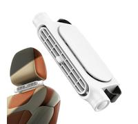 Back Seat Fan, Cooling Car Fan, 1.57 Inches 3-Speed Ventilation with 3000mah Rechargeable, Adjustable Angle Cooler for Van Truck, Black White , Road Trip Travel Accessory