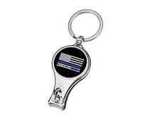 Back The Blue Police Line - Cortaúñas con diseño de bandera de policía para mujeres y hombres