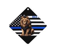 Back The Blue Thin Blue Line - Ambientadores de aire para coche, diseño de león de policía, fragancia, espejo retrovisor, perfumado, tabletas de aromaterapia, accesorios de decoración interior