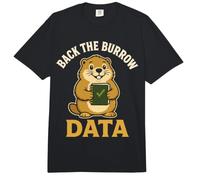 Back The Burrow Data Marmot Research Humor Comfort Colors Adult Heavyweight T-Shirt