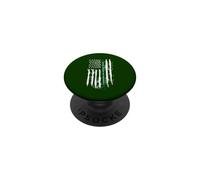 Back The Green Thin Green Line American Flag Border Patrol PopSockets PopGrip Adhesivo
