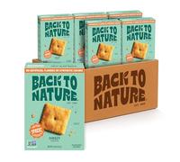 Back To Nature Galletas con sabor a queso Cheddalicious, veganas, sin OMG, 5 onzas (paquete de 6)