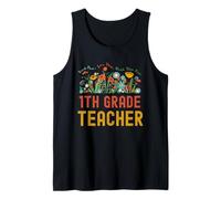 Back to School 1st Grade Teacher Wildflower Camiseta sin Mangas