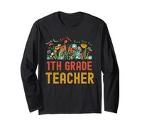 Back to School 1st Grade Teacher Wildflower Manga Larga