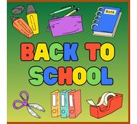 Back To School: 30 Disegni Facili e Divertenti | con pagina nera salva colore per ogni disegno