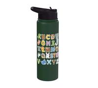 Back to School ABC Kindergarten Teacher Stainless Steel Insulated Water Bottle