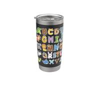 Back to School ABC Kindergarten Teacher Vaso térmico de acero inoxidable de doble pared