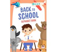 Back to School Alphabet Tracing Book in Orange Blue Cute Style