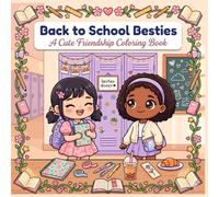 Back to School Besties: A Cute Friendship Coloring Book for Girls: Bestie Study Sessions, Aesthetic Stationery, New Outfits & Cute Back to School Scenes for Tweens and Teens - Book 3