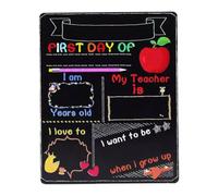 Back To School Black Board, Double-Sided Portable School Chalkboard