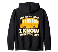 Back To School Bus Driver Funny Sudadera con Capucha