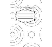 Back to School composition this book belong to 1 Subject, lines Ruled Paper, 6" x 9", 120 Sheets, , perfect for School, Office ice: classic Notebooks, ... 9", 120 pages, standard size, durable cover.