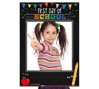 Back To School First Day Photo Frame Kids Party Prop Cute Decorative Picture Durable Thick Board For Memories Boys Girls Gift Classroom Event Celebration Display Keepsake