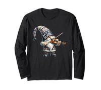 Back To School GNOME Graphic For Women and Men Music Teacher Manga Larga