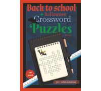 Back to School + Halloween Crossword Puzzles