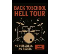 Back to School Hell Tour: Heavy Metal Graph Paper Notebook for Drummers and Students: 120 Pages Grid | Funny Rock & Metal School Supplies for Homework, Notes, Math, Music & Chaos