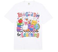 Back to School It's a Good Day for Learning Teacher Goose Comfort Colors Adult Heavyweight T-Shirt