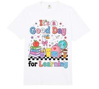 Back to School It's a Good Day for Learning Teacher Goose Comfort Colors Adult Heavyweight T-Shirt