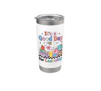 Back to School It's a Good Day for Learning Teacher Goose Vaso térmico de acero inoxidable de doble pared