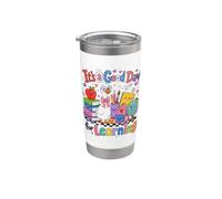 Back to School It's a Good Day for Learning Teacher Goose Vaso térmico de acero inoxidable de doble pared