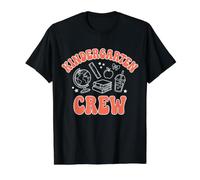 Back to School Kindergarten Crew Camiseta gráfica económica, Hombre, Negro, XL