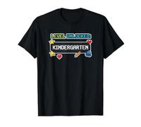 Back to School Level Unlocked Kindergarten Camiseta gráfica económica, Hombre, Negro, M