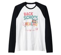 Back to School Nursing Student Camiseta Manga Raglan