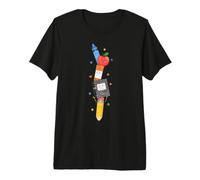 Back To School Supplies Teacher Classroom Pencil Apple Art Camiseta Premium