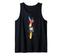 Back To School Supplies Teacher Classroom Pencil Apple Art Camiseta sin Mangas
