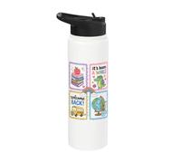 Back To School Teacher First Day Welcome Back Student Stainless Steel Insulated Water Bottle