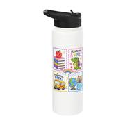 Back To School Teacher First Day Welcome Back Student Stainless Steel Insulated Water Bottle
