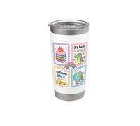 Back To School Teacher First Day Welcome Back Student Vaso térmico de acero inoxidable de doble pared