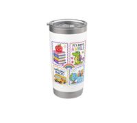 Back To School Teacher First Day Welcome Back Student Vaso térmico de acero inoxidable de doble pared
