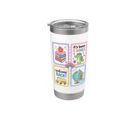 Back To School Teacher First Day Welcome Back Student Vaso térmico de acero inoxidable de doble pared