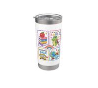 Back To School Teacher First Day Welcome Back Student Vaso térmico de acero inoxidable de doble pared