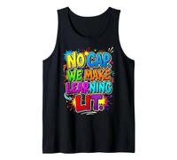 Back to School Teacher No Cap We Make Learning Lit Camiseta sin Mangas