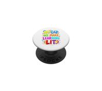 Back to School Teacher No Cap We Make Learning Lit PopSockets PopGrip Adhesivo